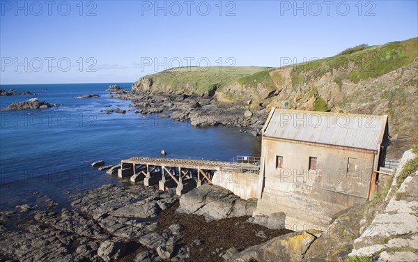 Lifeboat Station built in 1859, Polpeor Cove, Lizard Point, Cornwall, England, United Kingdom,