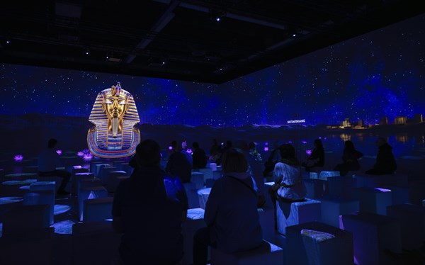 Exhibition about Tutankhamun, immersive, interactive, Hanns-Martin-Schleyer-Halle, Stuttgart,