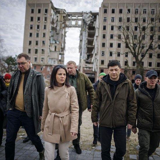 Annalena Baerbock (Alliance 90/The Greens), Federal Foreign Minister, visits the former seat of the