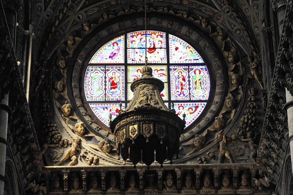 Detail, Siena Cathedral, Cattedrale di Santa Maria Assunta, UNESCO World Heritage Site, Siena,