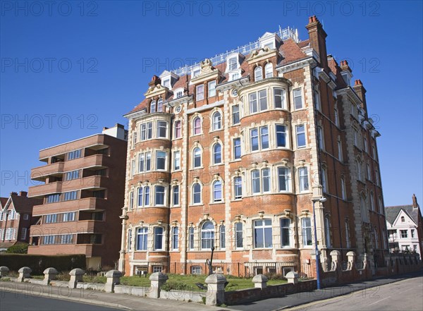 Cliff House Edwardian or Victorian building, Hamilton Gardens, Felixstowe, Suffolk, England, United