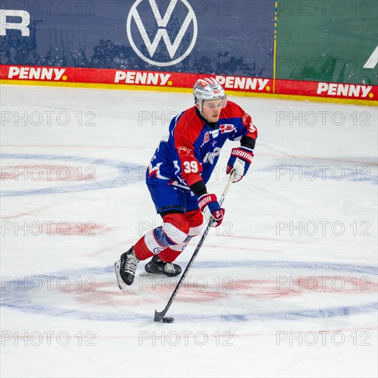 Ian Scheid (39, Nuremberg Ice Tigers) at the away game on matchday 48 of the 2023/2024 DEL (German