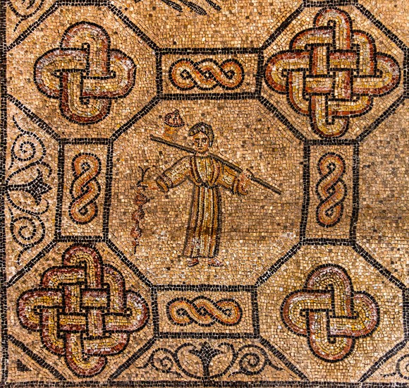 Basilica of Aquileia from the 11th century, largest floor mosaic of the Western Roman Empire,