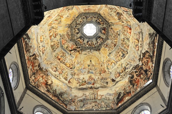 Interior of the Dome of the Basillica di Santa Maria del Fiore, Il Duomo di Firenze, Florence,