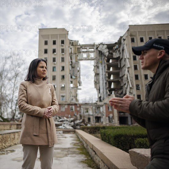 Annalena Baerbock (Alliance 90/The Greens), Federal Foreign Minister, visits the former seat of the