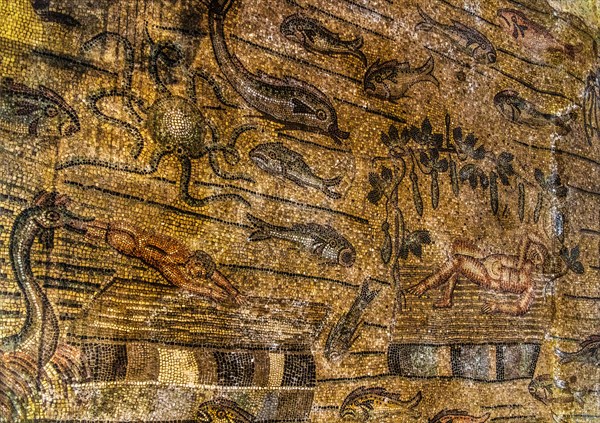 Basilica of Aquileia from the 11th century, largest floor mosaic of the Western Roman Empire,