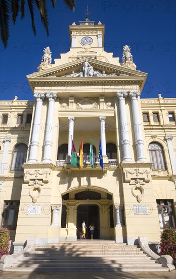 Malaga City Hall building, Malaga, Spain designed by Fernando Guerrero Strachan and Manuel Rivera