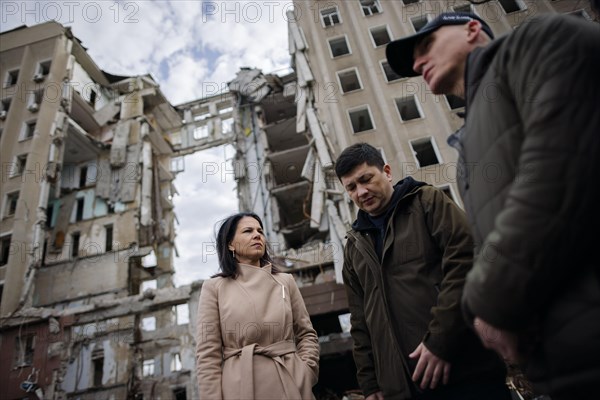 Annalena Baerbock (Alliance 90/The Greens), Federal Foreign Minister, visits the former seat of the