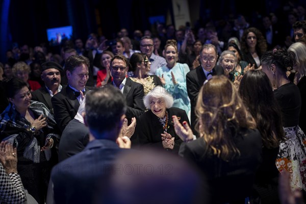 Margot Friedlaender, Holocaust survivor, at the Cinema for Peace in Berlin, 19 February 2024.