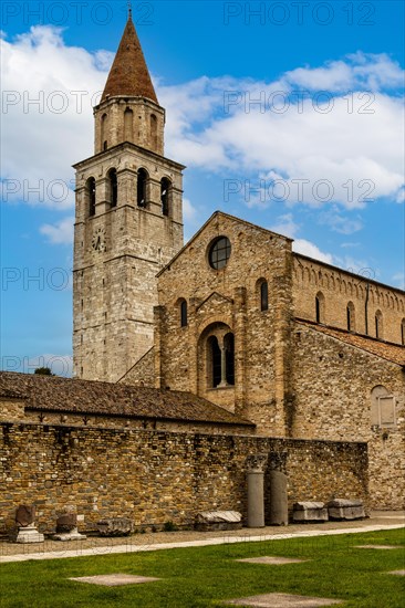 Basilica of Aquileia from the 11th century, largest floor mosaic of the Western Roman Empire,