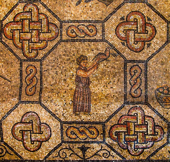 Basilica of Aquileia from the 11th century, largest floor mosaic of the Western Roman Empire,