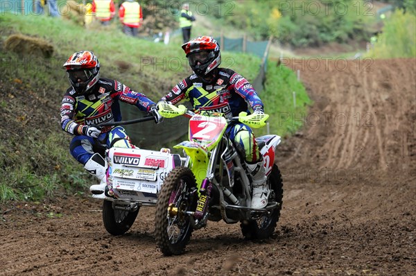 FIM Sidecar World Championship 2015, Rudersberg Motocross, Rudersberg, Baden-Wuerttemberg, Germany,