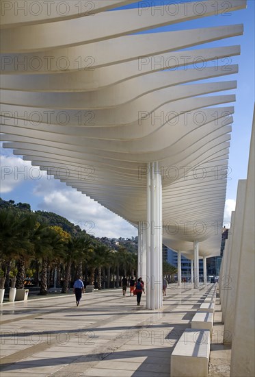 Quay two El Palmeral de las Sorpresas port development of the modern new cruise terminal, Malaga,