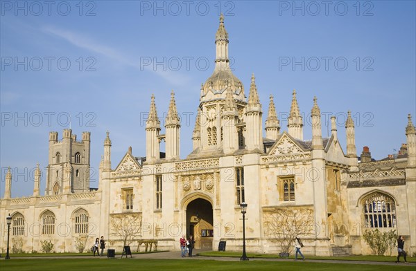 The Gatehouse, King's College, Cambridge university, Cambridgeshire, England, United Kingdom,