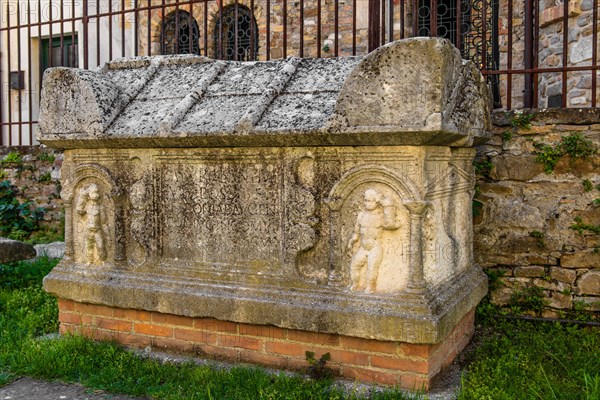 Lapidarim, Basilica di Santa Eufemia, Citta vecchia, island of Grado, north coast of the Adriatic