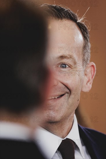 Volker Wissing (FDP), Federal Minister of Transport and Digital Affairs, recorded during the weekly