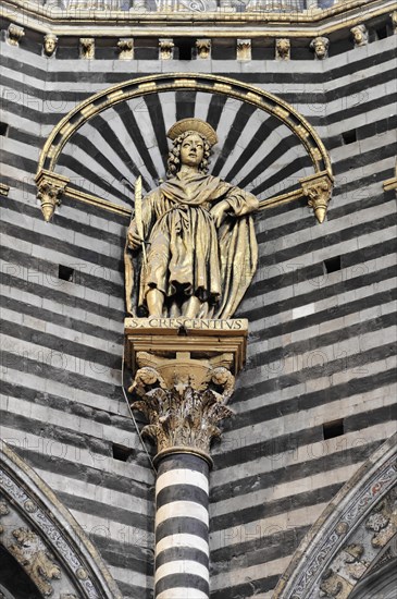 Detail, Siena Cathedral, Cattedrale di Santa Maria Assunta, UNESCO World Heritage Site, Siena,