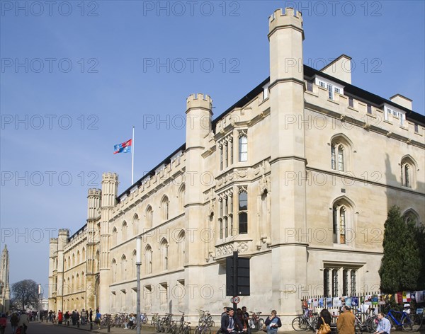 Corpus Christi college exterior, Trumpington Street, Cambridge University, England, United Kingdom,