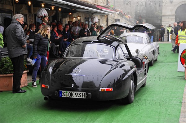 Mille Miglia 2016, time control, checkpoint, SAN MARINO, start no. 319 MERCEDES-BENZ 300SL COUPE
