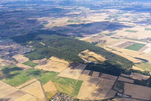Aerial photo, Asse, mountain range, Remlinger Herse. Mine, Asse II, salt mine, research mine,