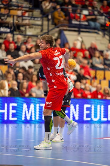 18.02.2024, 2nd HBL, German Handball League, Matchday 21) : Eulen Ludwigshafen against TuS