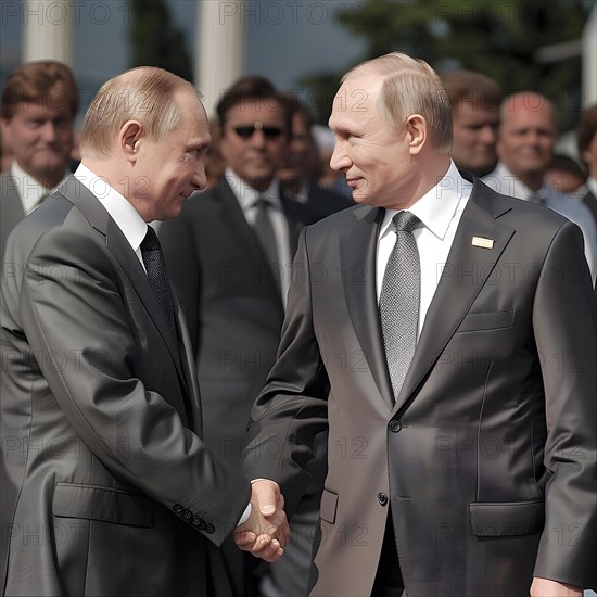 Symbolic image of an alleged double of President of the Russian Federation, Vladimir Vladimirovich