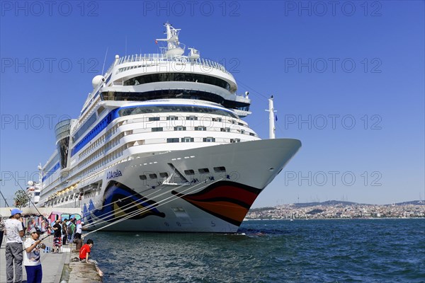 Cruise ship AIDAstella, year of construction 2013, 253, 3m long, 2700 passengers, at the quay of