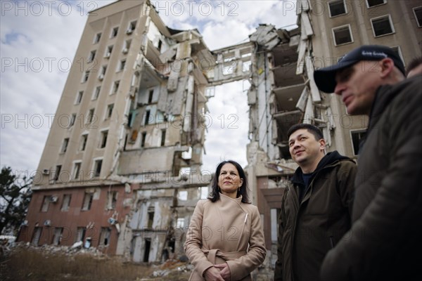 Annalena Baerbock (Alliance 90/The Greens), Federal Foreign Minister, visits the former seat of the