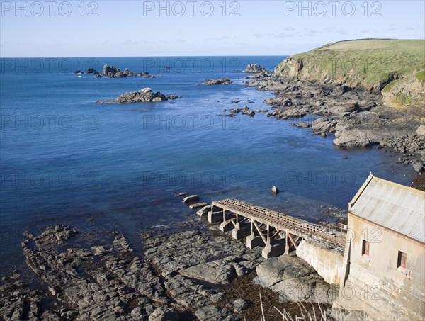 Lifeboat Station built in 1859, Polpeor Cove, Lizard Point, Cornwall, England, United Kingdom,