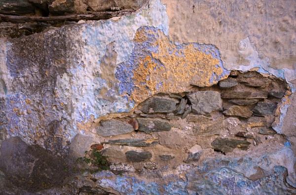 Wall, weathered, paint, peeling, Acropolis, Heptapyrgion, fortress, citadel, Thessaloniki,