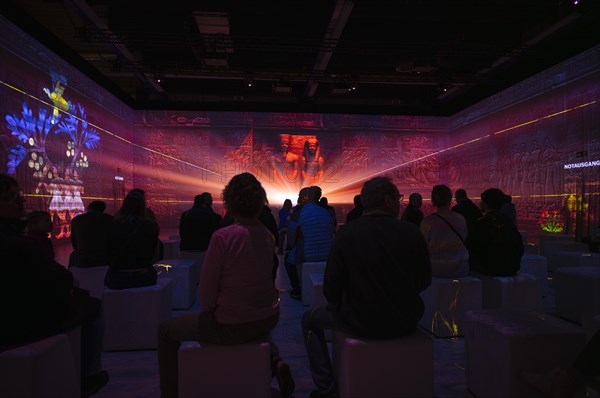 Exhibition about Tutankhamun, immersive, interactive, Hanns-Martin-Schleyer-Halle, Stuttgart,