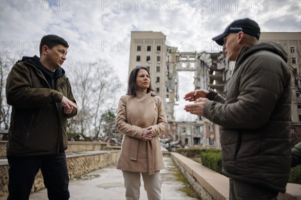 Annalena Baerbock (Alliance 90/The Greens), Federal Foreign Minister, visits the former seat of the