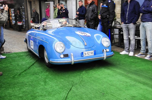 Mille Miglia 2016, time control, checkpoint, SAN MARINO, start no. 333 PORSCHE 356 1500 SPEEDSTER
