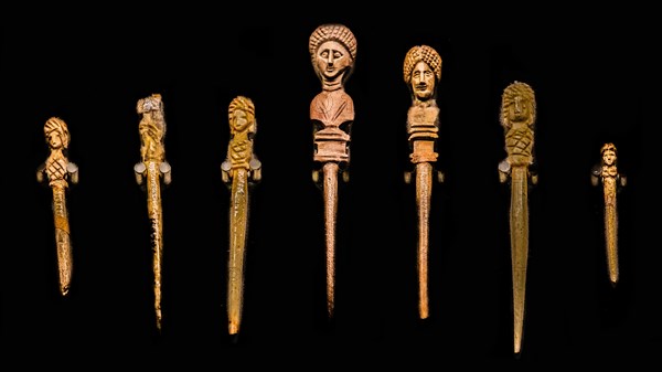 Hairpins, 1st-4th century, National Archaeological Museum, Villa Cassis Faraone, UNESCO World