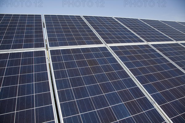 Array of photovoltaic panels for solar energy electricity generation