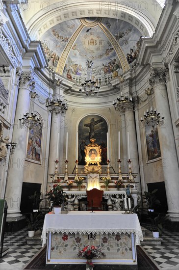 Ceiling painting, pilgrimage church, Renaissance church of San Biagio, architect Antonio da