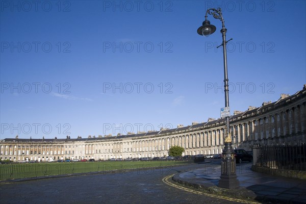 The Royal Crescent, architect John Wood the Younger built between 1767 and 1774, Bath, Somerset,