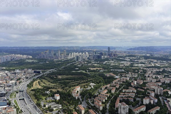 View from Istanbul Sapphire, skyscrapers, Levent, Besiktas, Istanbul, European part, Istanbul
