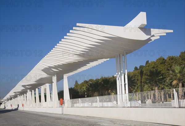 Quay two El Palmeral de las Sorpresas port development of the modern new cruise terminal, Malaga,