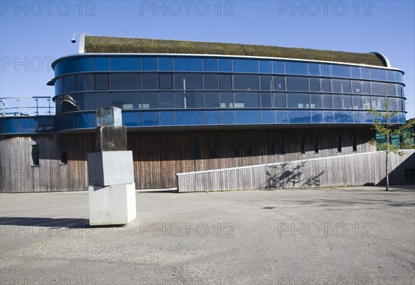 Modern architecture buildings Tremough campus, University College Falmouth, Cornwall, England,