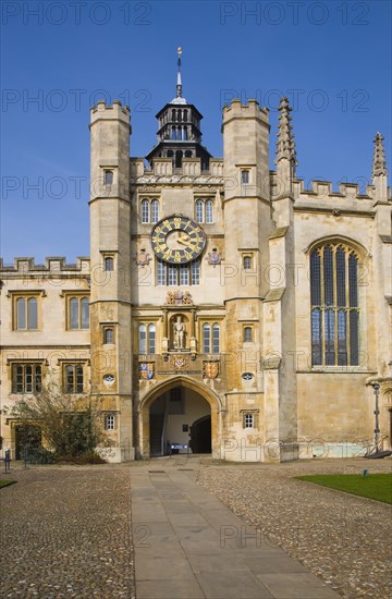 Trinity College chapel entrance, University of Cambridge, Cambridgeshire, England, United Kingdom,
