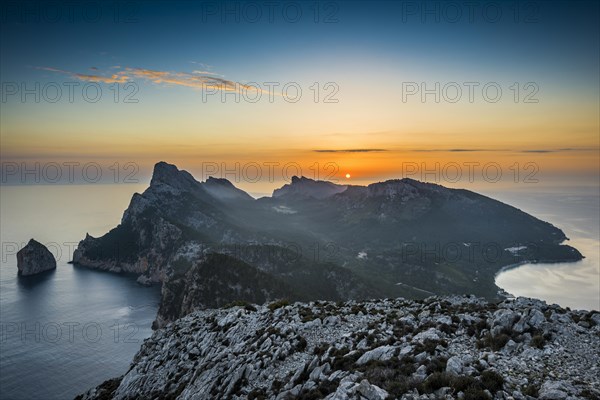 Sunrise, Cape Formentor, Port de Pollenca, Serra de Tramuntana, Majorca, Majorca, Balearic Islands,