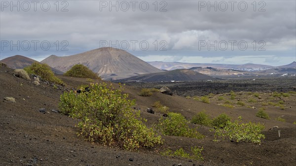 Caldera Colorada, Parque Natural de Los Volcanes, Masdache, Lanzarote, Canary Islands, Spain,