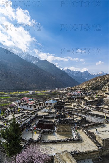 Historical village of Marpha, Jomsom, Nepal, Asia