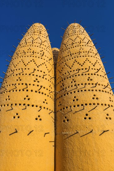 Dove towers in the cultural centre Katara of Doha, wealth, Orient, Muslim, culture, cultural