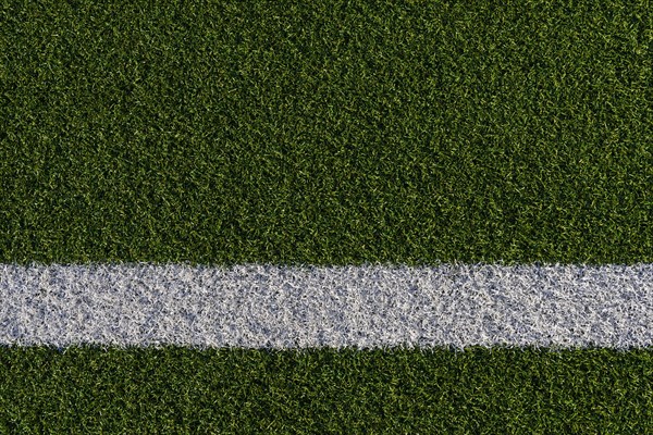 Marking on artificial turf as background, texture, sport, football, pitch, green, line, lawn, turf