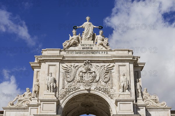 The Arco da rua Augusta, arch, triumphal arch, monument, old town, centre, historical, attraction,