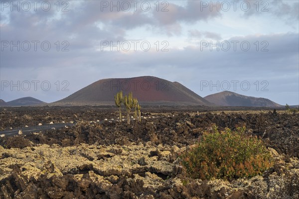 Caldera Colorada, Parque Natural de Los Volcanes, Masdache, Lanzarote, Canary Islands, Spain,
