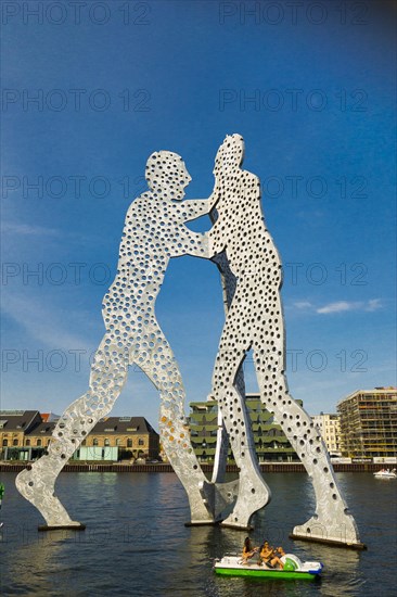 Molecule man on the Spree, art, sculpture, monument, river, attraction, sightseeing, capital,