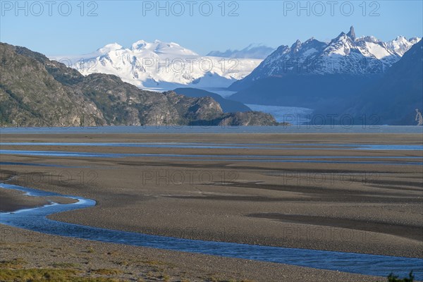 Foothills of the Andes at Lago Grey, Torres del Paine National Park, Parque Nacional Torres del